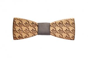 Wooden bow tie Lynx