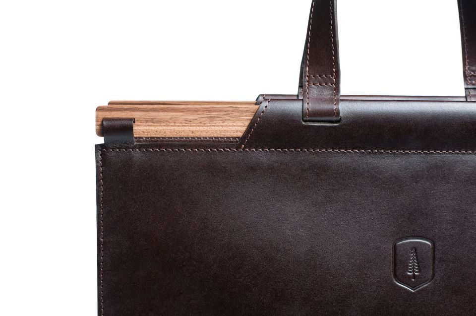 Ručně vyráběná exkluzivní pánská taška z pravé kůže Lineari Handbag