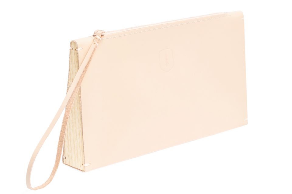 Luxusní růžové kožené psaníčko Lux Clutch