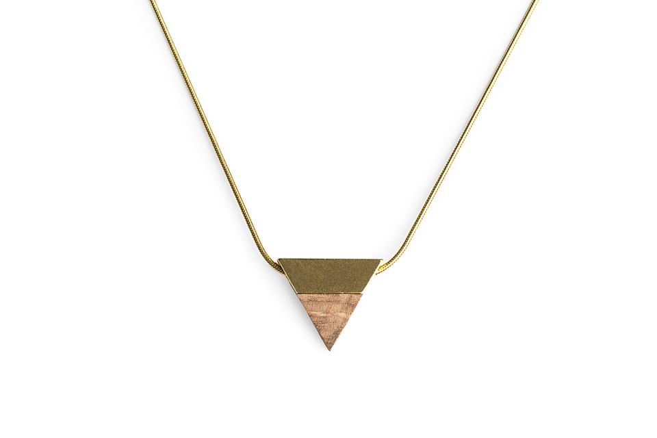 Luxusní zlatý náhrdelník Sole Necklace Triangle