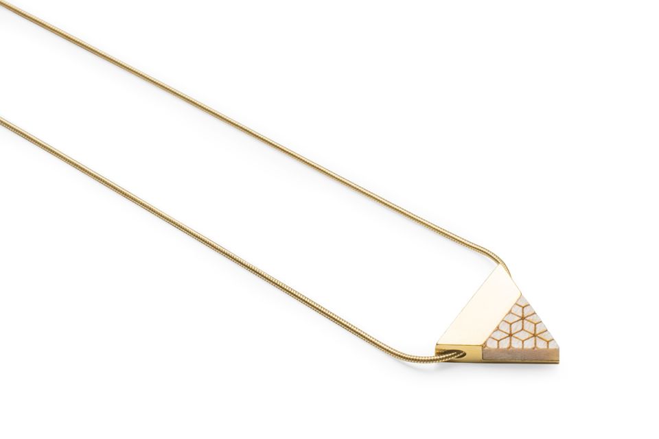 Luxusní zlatý náhrdelník Liti Necklace Triangle