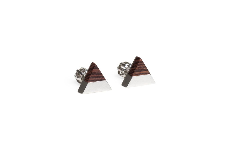 Luxusní náušnice z pravého stříbra Deco Earrings Triangle