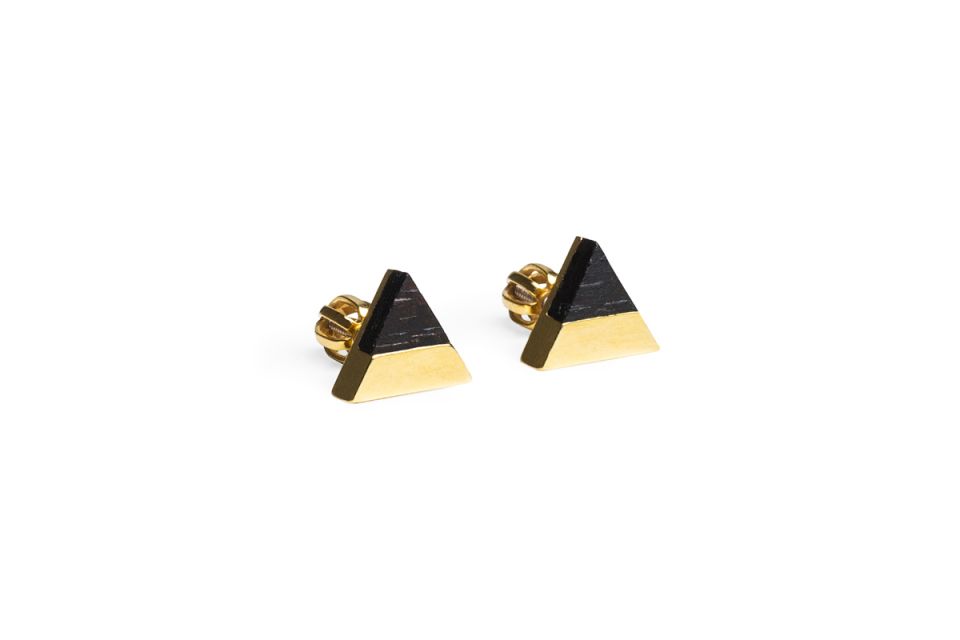 Luxusní zlaté náušnice Vespa Earrings Triangle