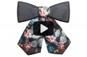 Dřevěný motýlek Dark Rose