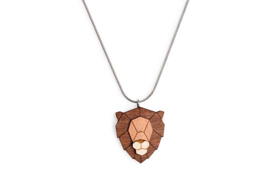 Dřevěný přívěsek Lion Pendant