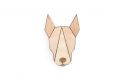 Dřevěná brož Bull Terrier Brooch