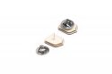 Dřevěná brož Po ŽLUTÉ