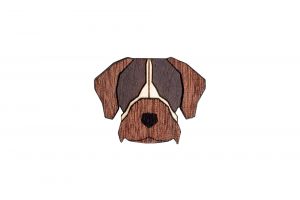 Bohemian Griffon Brooch
