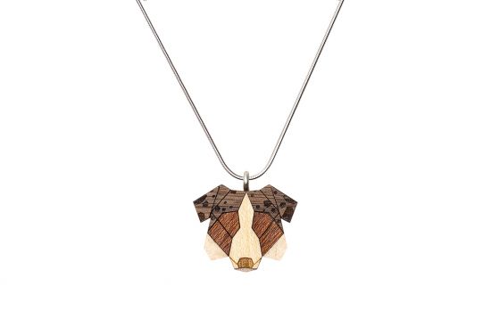 Dřevěný přívěsek Australian Shepherd Pendant