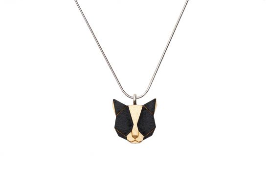 Dřevěný přívěsek Black Cat Pendant