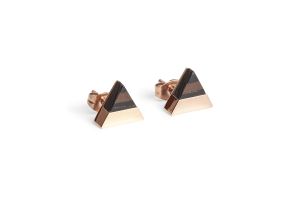 Kovové náušnice Rose Earrings Triangle