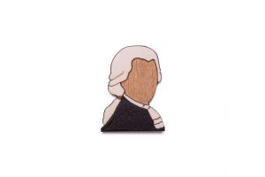 Dřevěná brož Amadeus Brooch