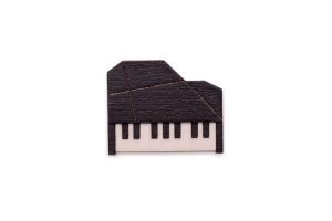 Dřevěná brož Piano Brooch