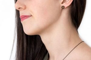 Dřevěné náušnice Paw Earrings