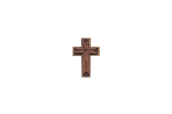 Dřevěná brož Agnus Cross Brooch Dřevěná brož Agnus Cross Brooch