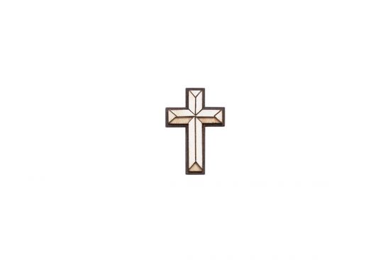 Dřevěná brož Maria Cross Brooch Dřevěná brož Maria Cross Brooch