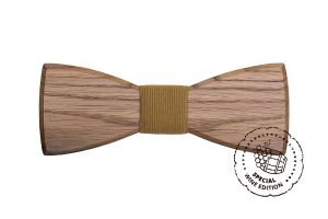 Dřevěný motýlek White Wine Bow Tie
