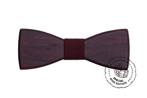 Dřevěný motýlek Red Wine Bow Tie