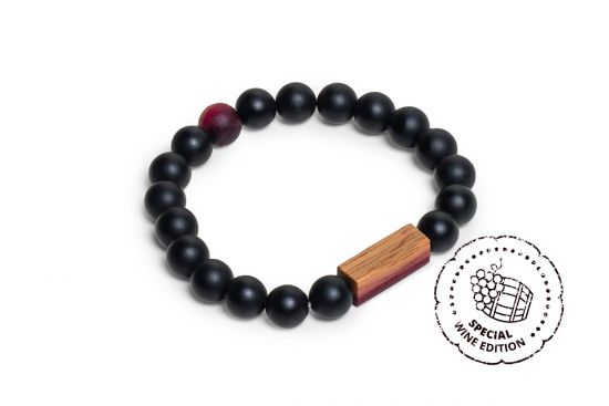 Korálkový náramek Red Wine Bracelet