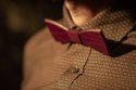 Dřevěný motýlek Red Wine Bow Tie