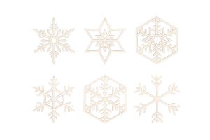 Vánoční ozdoby Snow Decoration 6x