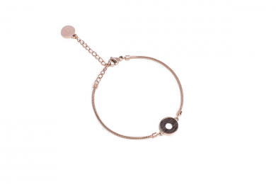 Kovový náramek Rose Bracelet Circle XS/S 14-18 cm.