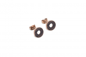Rose Earrings Circle