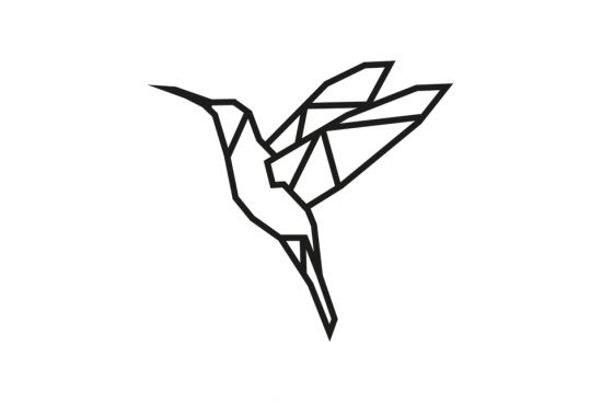 Dřevěná dekorace Hummingbird Siluette