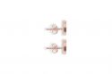 Kovové náušnice Rose Earrings Halfmoon