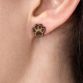 Dřevěné náušnice Paw Earrings