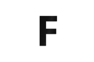 Dřevěné písmeno Letter F