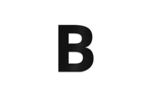 Dřevěné písmeno Letter B