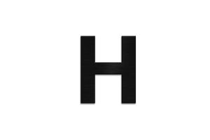 Dřevěné písmeno Letter H
