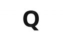 Dřevěné písmeno Letter Q