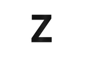 Dřevěné písmeno Letter Z