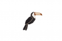 Dřevěná brož Toucan Brooch