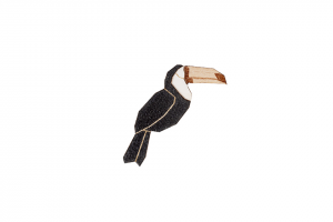 Dřevěná brož Toucan Brooch