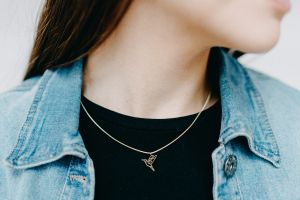 Kovový přívěsek Bird Steel Pendant