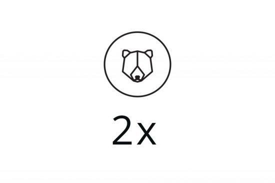 2x Steel Brooch