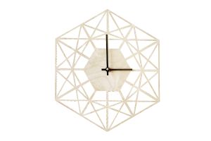 Dřevěné hodiny Net Clock