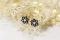 Dřevěné náušnice Brunn Snowflake Earrings