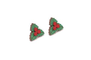 Dřevěné náušnice Holly Earrings