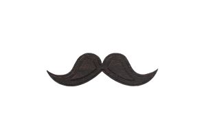 Dřevěná brož Moustache Brooch
