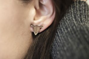 Dřevěné náušnice Doe Earrings