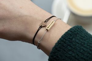 Provázkový náramek Prism Wooden Bracelet