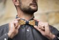 Dřevěný motýlek Lion Bow Tie