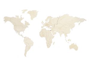 Dřevěná mapa Natural Map