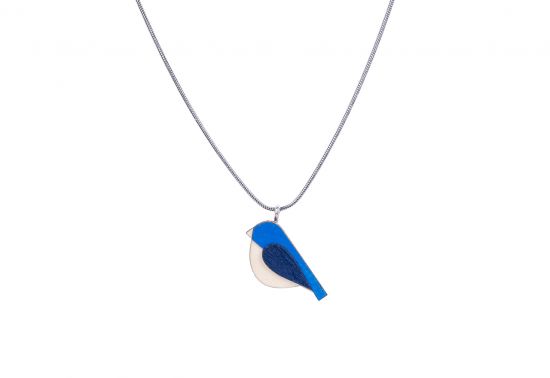 Dřevěný přívěsek Blue Bird Pendant