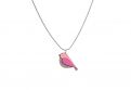 Dřevěný přívěsek Pink Bird Pendant