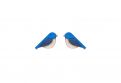 Dřevěné náušnice Blue Bird Earrings